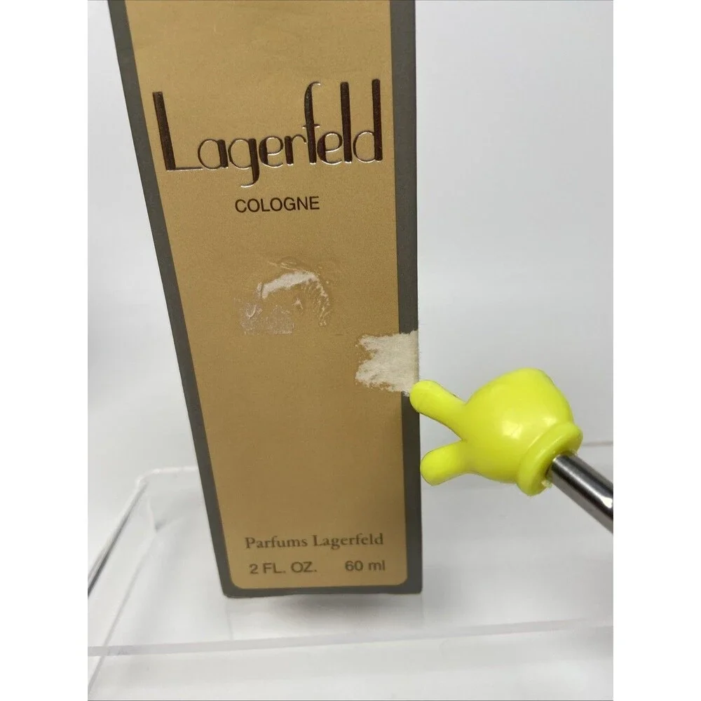 Vintage Lagerfeld Cologne 2 oz 60ml Splash Bottle w Box Karl Lagerfeld Parfums